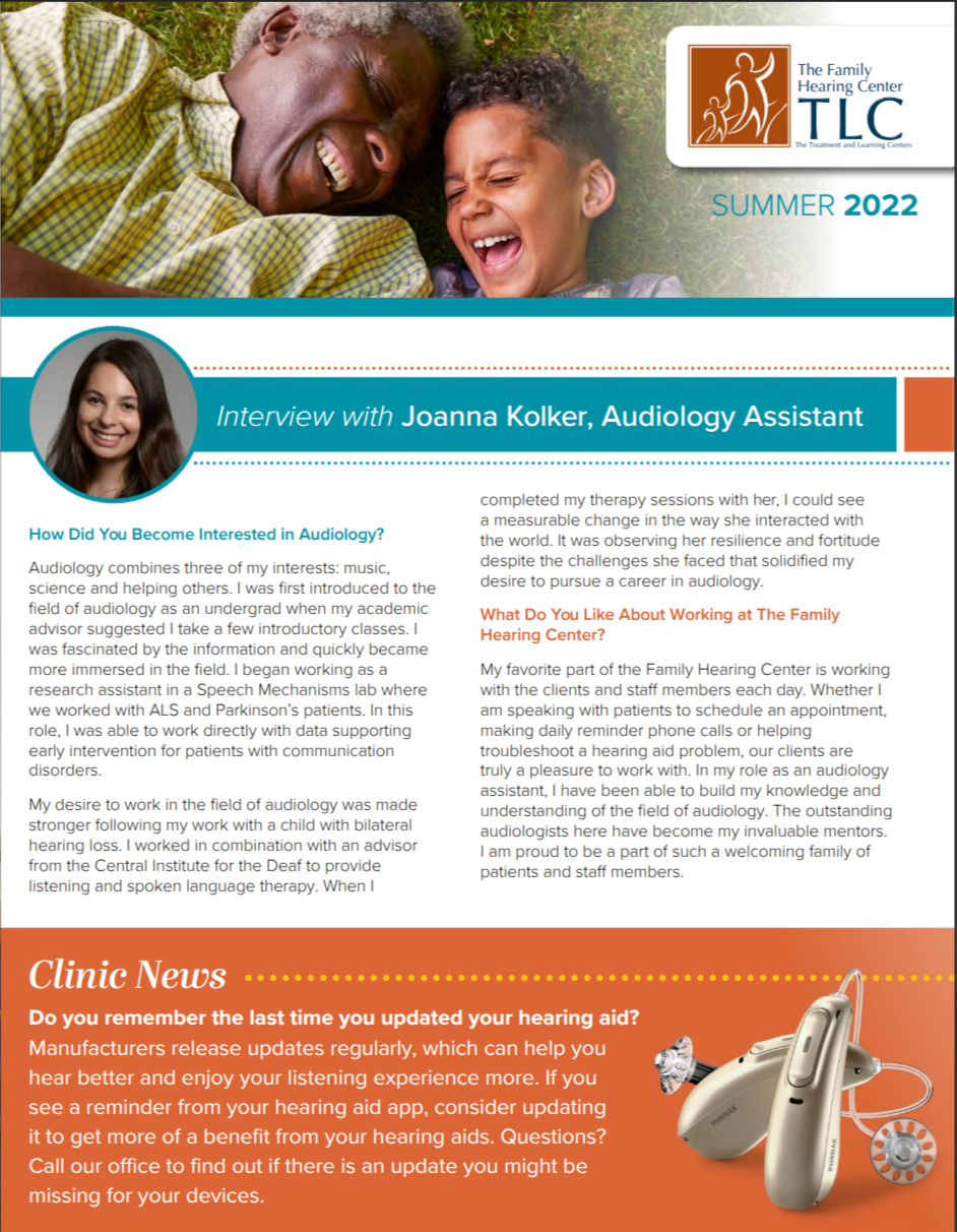 TLC’s The Family Hearing Center Summer 2022 E Newsletter – The Treatment Learning Centers 03 19 2026 07 36 PM