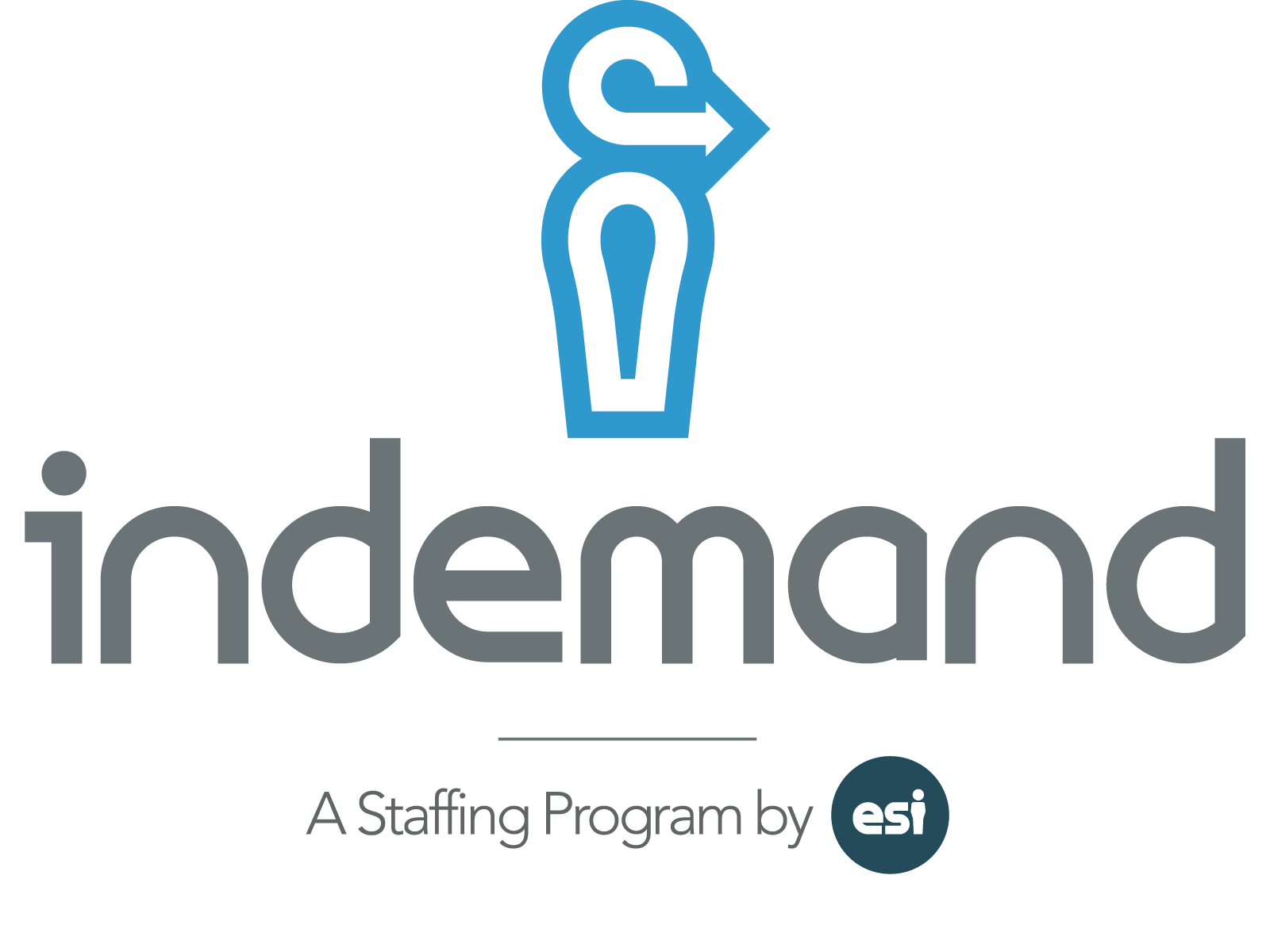 Logo indemand stacked