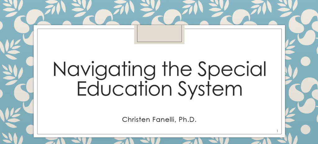 1. Cover Navigating the Special Education System